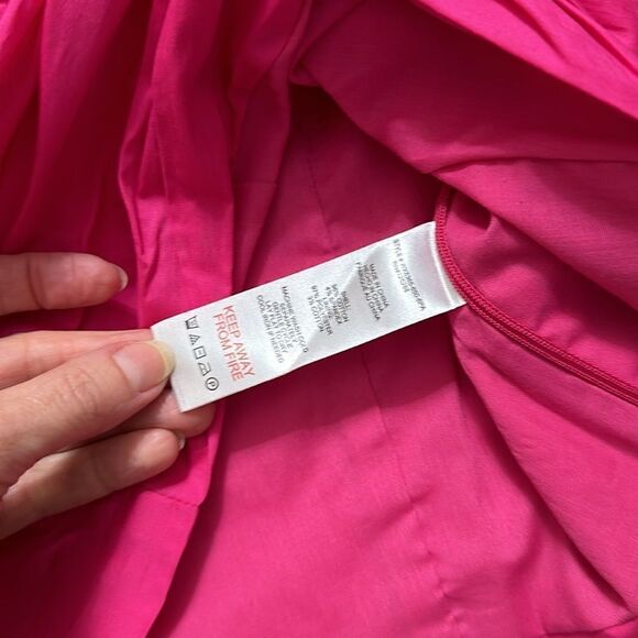 NWT Jason Wu hot Barbie pink crop puff sleeve top blouse shirt small s - Picture 7 of 10